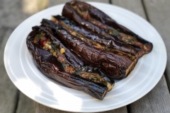 Home-made: Grilled eggplants